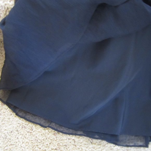 J CREW STRAPLESS DARK BLUE SILK MINI DRESS SIZE 12 - Picture 5 of 8